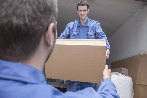 Local removals in Westhendon with a moving van outside a residential property