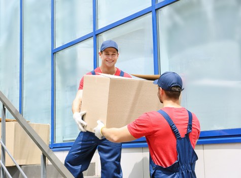 Man and van in Westhendon loading furniture for a local move