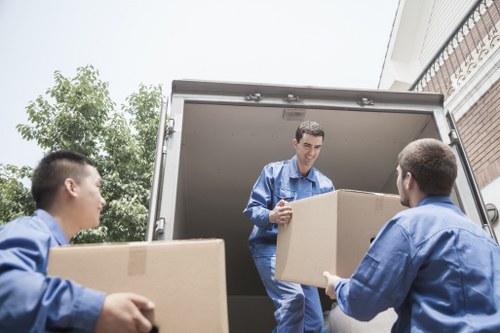 Organized storage space in Westhendon for household items